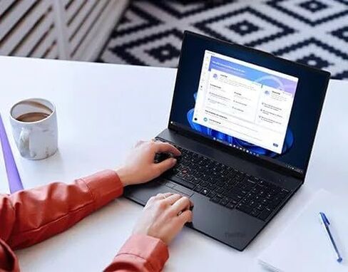 Lenovo ThinkPad E16 Gen 3 AI Business Laptop 16" Touchscreen FHD+ Display (AMD Ryzen 5 230 (> Ryzen 5 7535U), 32GB DDR5, 1TB SSD, Backlit KB, Fingerprint, 5MP RGB Webcam, Win 11 Pro) w/Copilot in Kuwait