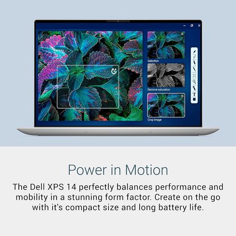 Dell XPS 14 Premium Laptop DA14250-14.5-inch Touch 3.2K OLED 48-120Hz Display, Intel Core Ultra 7 255H, Intel Arc Graphics, 32GB Memory, 1TB SSD, Backlit English Keyboard with Fingerprint Reader in Kuwait