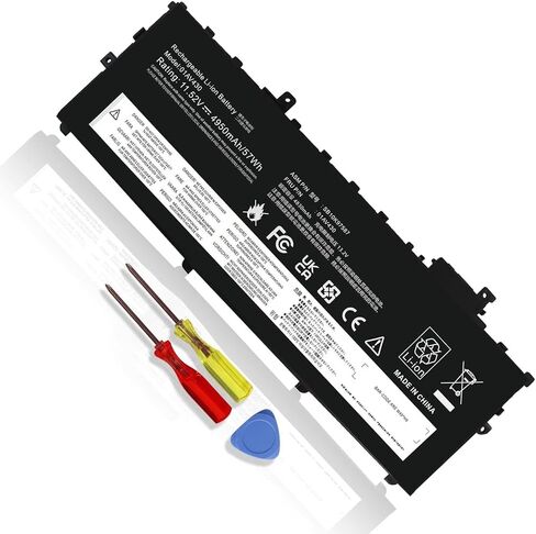 بطارية بديلة 57Wh 01AV430 لجهاز ThinkPad X1 Carbon الجيل الخامس 2017 الجيل السادس 2018 سلسلة SB10K97587 01AV431 SB10K97588 01AV494 SB10K97586 01AV429 SB10K97586 بطارية الكمبيوتر المحمول. in Kuwait