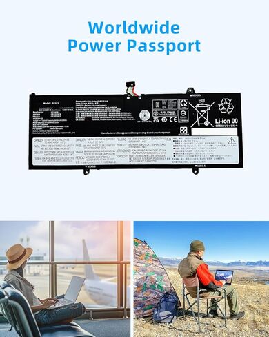 59Wh L21D4PE1 SB11F29418 5B11F29421 استبدال بطارية الكمبيوتر المحمول لينوفو لجهاز IdeaPad Yoga 6 13ALC7 13ABR8 Series 5B11N47462 L21C4PE2 SB11F29412 L21M4PE2 عالي الأداء in Kuwait