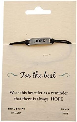 Shag Wear Women's Pewter Engraved Adjustable Cord Bracelet Woodland Outdoor Inspire Life Collection in Saudi Arabia