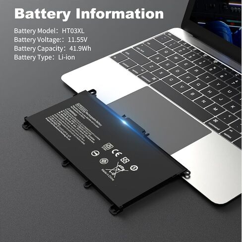 بطارية HT03XL لـ HP L11119-855 HTO3XL استبدال بطارية HP Pavilion 15T-CS200 15-CS0053CL 15-CW1XXX 15-DW0033NR 15-DA0014DX 14M-DH1003DX LPD1071 L11421-542 L11421-2C2 HSTNN-UB7J HSTNN-DB8R in Saudi Arabia