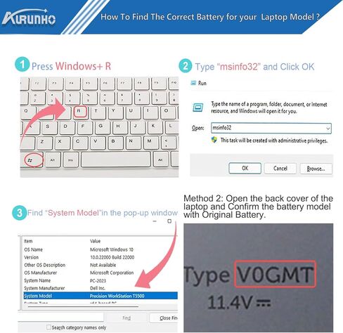 V0GMT استبدال بطارية الكمبيوتر المحمول Dell G7 17 7700 Series 9TM7D 09TM7D NYD3W 0NYD3W NCC3D 0NCC3D 4K1VM W62W6 0W62W6 XYCW0 0XYCW0 VOGMT 0V0GMT TJDRR 0TJDRR 56Wh 11.4V in Kuwait