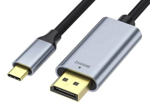 كابل USB C إلى HDMI بطول 3 في 1 وكابل DP وكابل DP إلى HDMI 4K فائق السرعة من النايلون مع حماية متقدمة، ومنفذ Thunderbolt لأجهزة الكمبيوتر المحمولة وأجهزة الكمبيوتر والكاميرات والتلفزيون عالي الدقة. in Kuwait