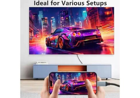كابل USB C إلى HDMI بطول 3 في 1 وكابل DP وكابل DP إلى HDMI 4K فائق السرعة من النايلون مع حماية متقدمة، ومنفذ Thunderbolt لأجهزة الكمبيوتر المحمولة وأجهزة الكمبيوتر والكاميرات والتلفزيون عالي الدقة. in Kuwait