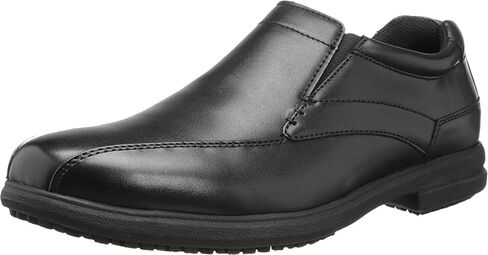 Nunn Bush mens Sanford Slip-on Slip Resistant loafers shoes, Black, 9.5 US in Saudi Arabia
