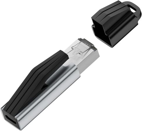 QIANRENON 1000Mbps USB C إلى RJ45 محول شبكة محمول USB نوع C أنثى إلى RJ45 ذكر موصل إيثرنت تحويل منفذ بطاقة الشبكة، غلاف Al Alloy، لجهاز توجيه الكمبيوتر المحمول in Kuwait