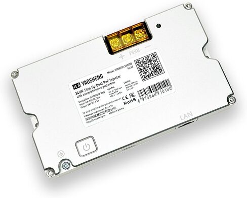 YAOSHENG 340W Step Up Dual PoE Injector for Starlink HP in Kuwait