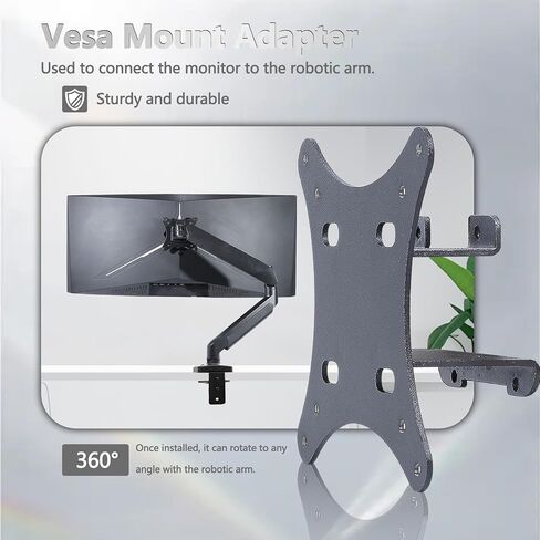 محول حامل C355B-QUN168 متوافق مع شاشة Scepter 35 بوصة فائقة الاتساع (يناسب V3L6W Zero-G، C355W-3440UN، C355B-3440UN1، C355B-QUN168) – 75x75 إلى 100x100 حامل تثبيت على الحائط in Kuwait
