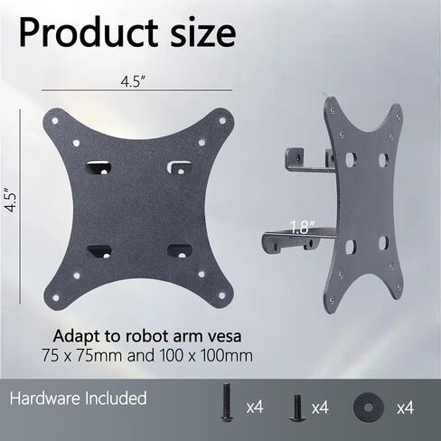 محول حامل C355B-QUN168 متوافق مع شاشة Scepter 35 بوصة فائقة الاتساع (يناسب V3L6W Zero-G، C355W-3440UN، C355B-3440UN1، C355B-QUN168) – 75x75 إلى 100x100 حامل تثبيت على الحائط in Kuwait