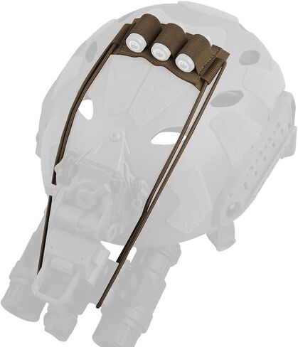 Tactical NVG Lanyard,Battery Storage Holder Elastic Retention Bungee Cord for PVS7 PVS14 PVS31 Helmet Mounted Night Vision Devices (TAN) in Kuwait