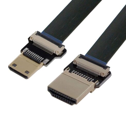 تشينيانغ CY كابل HDMI صغير إلى HDMI CYFPV Mini HDMI ذكر إلى HDMI ذكر FPC كابل مسطح 1080P لـ FPV HDTV مولتيكوبتر التصوير الجوي in Kuwait