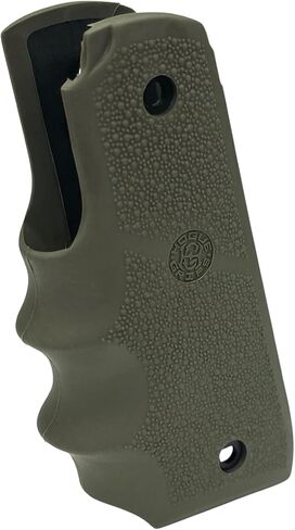 قبضة مطاطية مصبوبة من Hogue لـ Ruger MK IV MKIV 22/45 مع أخاديد الإصبع (OD أخضر، مقاس واحد) in Kuwait