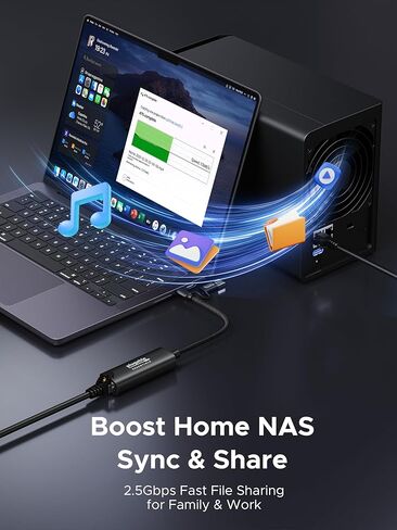 محول USB-C وUSB إلى إيثرنت بسرعة 2.5 جيجابت في الثانية قابل للتوصيل، ومحول إيثرنت USB-A/USB-C 2 في 1 | ألومنيوم، مضفر| محول شبكة عالي السرعة 2.5 جيجابت في الثانية لأجهزة Thunderbolt 4/3، وMacBook Air/Pro، وiPad، وWindows، وXPS in Kuwait