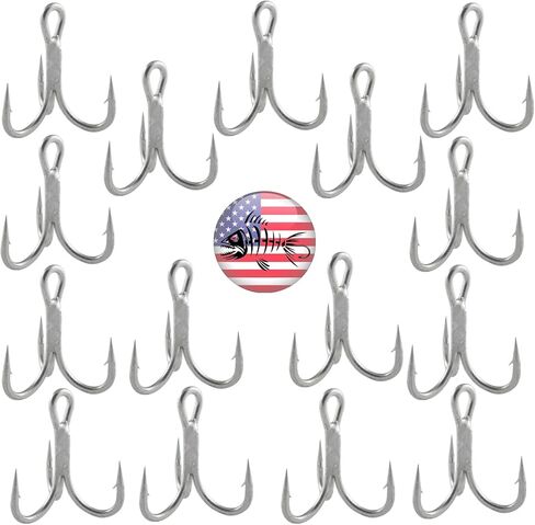 Owner 4X Strong 2/0 ST-66 Treble Hooks – Heavy Duty Replacement Fishing Hooks for Lures, Saltwater or Freshwater in Saudi Arabia