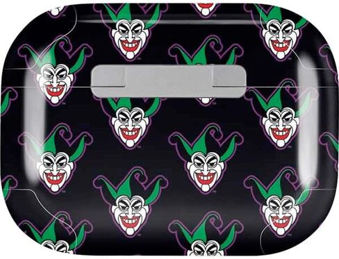 غلاف صوتي من Skinit متوافق مع Apple AirPods Pro (الجيل الثاني، 2022) - تصميم نمط شعار Warner Bros Joker مرخص رسميًا in Kuwait