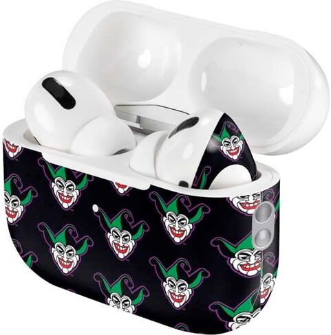 غلاف صوتي من Skinit متوافق مع Apple AirPods Pro (الجيل الثاني، 2022) - تصميم نمط شعار Warner Bros Joker مرخص رسميًا in Kuwait