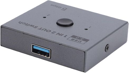 محول USB 3.0، 2 في 1 نقل بيانات ثنائي الاتجاه بسرعة 5 جيجابت في الثانية، مع مفتاح فعلي ومؤشر LED، للماسح الضوئي لطابعة لوحة المفاتيح والماوس in Kuwait