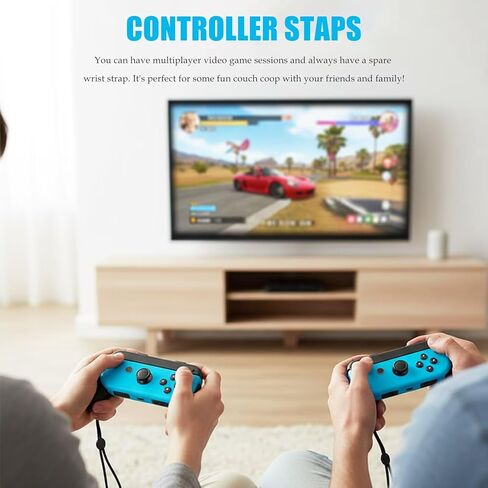 Misimain New Wrist Strap Set Compatible with Joycon Black 2 Pairs - Compatible with Switch OLED Controller Attachments for Enhanced Gaming Comfort in Saudi Arabia
