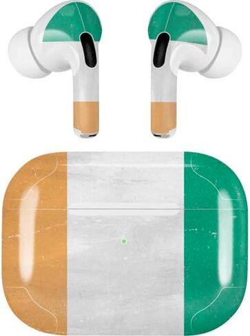 Skinit Decal Audio Skin Compatible with Apple AirPods Pro (2rd Gen, 2022) - Skinit Originally Designed Ivory Coast Flag Distressed Design in Kuwait