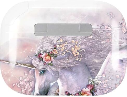 Skinit Decal Audio Skin Compatible with Apple AirPods Pro (2rd Gen, 2022) - Tate and Co. Spring Flight Unicorn Design in Kuwait