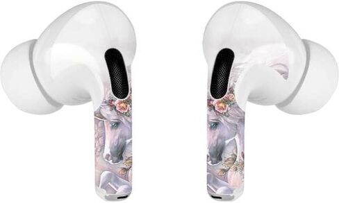 Skinit Decal Audio Skin Compatible with Apple AirPods Pro (2rd Gen, 2022) - Tate and Co. Spring Flight Unicorn Design in Kuwait