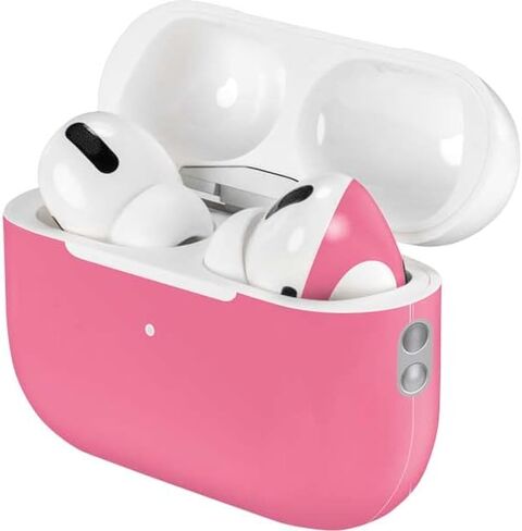 غلاف صوتي من Skinit متوافق مع Apple AirPods Pro (الجيل الثاني، 2022) - تصميم Skinit الأصلي باللون الوردي الفقاعي in Kuwait