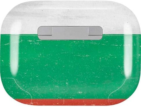 غلاف صوتي من Skinit متوافق مع Apple AirPods Pro (الجيل الثاني، 2022) - تصميم متعرج بتصميم العلم البلغاري في الأصل من Skinit in Kuwait