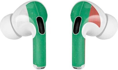 غلاف صوتي من Skinit متوافق مع Apple AirPods Pro (الجيل الثاني، 2022) - تصميم متعرج بتصميم العلم البلغاري في الأصل من Skinit in Kuwait