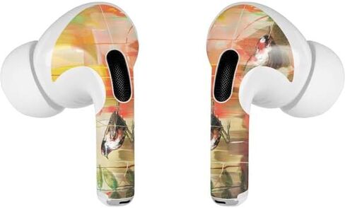 غلاف صوتي من Skinit متوافق مع Apple AirPods Pro (الجيل الثاني، 2022) - تصميم Skinit في الأصل بتصميم طائرين صغيرين in Kuwait