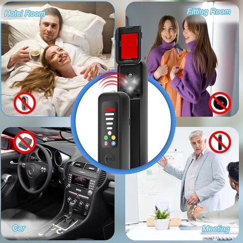 Upgraded Hidden Camera Detector - Anti-Spy Device, GPS Tracker & Bug Detector, Portable RF Signal Scanner for Hotels, Travel, Home & Office in Kuwait