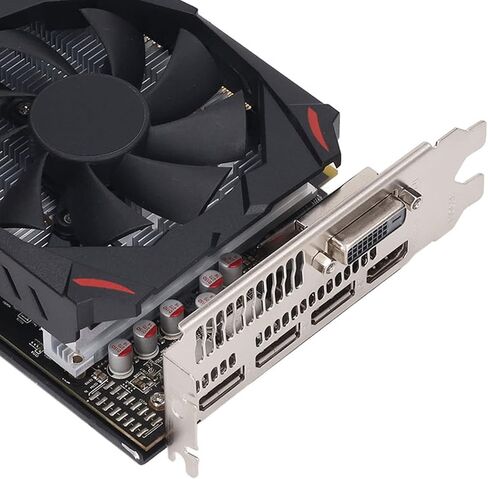 بطاقة رسومات Vikye RX 580 8GB DDR5 RAM 256BIT للألعاب، بطاقة رسومات الكمبيوتر الشخصي مع فتحة PCI Express 3.0 16X، مراوح مزدوجة، التوصيل والتشغيل (580 8G D5) in Kuwait