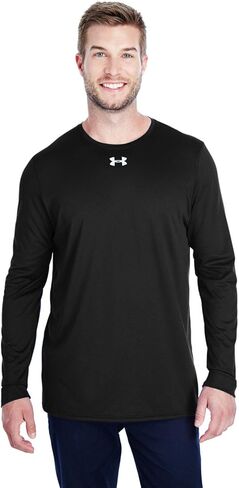 Under Armour Men's UA Locker 2.0 Long Sleeve Shirt (Medium, Forest Green-Metallic Silver) in Saudi Arabia
