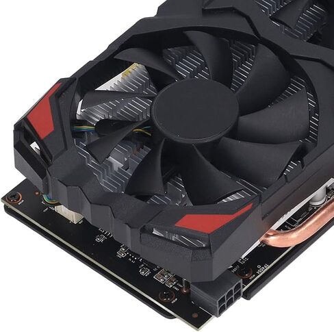 بطاقة رسومات Vikye RX 580 8GB DDR5 RAM 256BIT للألعاب، بطاقة رسومات الكمبيوتر الشخصي مع فتحة PCI Express 3.0 16X، مراوح مزدوجة، التوصيل والتشغيل (580 8G D5) in Kuwait