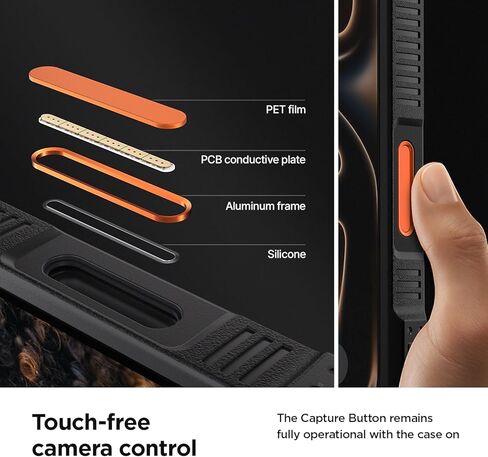 VRS DESIGN Quickstand Pro for iPhone 17 Pro Max Case (2025), [Magnetic Charging Compatible] Strong Magnet Ring Kickstand, Heavy Duty Rugged Shockproof Protective Cover (Matte Black) in Kuwait