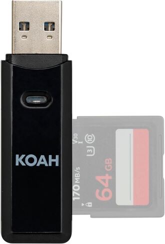بطاقة ذاكرة Kingston Canvas React Plus سعة 32 جيجابايت U3 V90 SD (10 عبوات) مع حزمة قارئ بطاقات ذاكرة 2 في 1 USB 3.0 (11 عنصرًا) in Kuwait