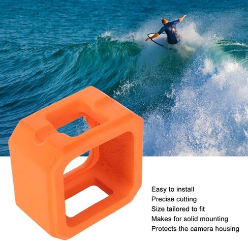 Orange Protective Cage Housing Long Screw Waterproof Floaty Foam Case Portable Lightweight Camera Housing for GoPro Hero Min 11 Snorkeling in Kuwait