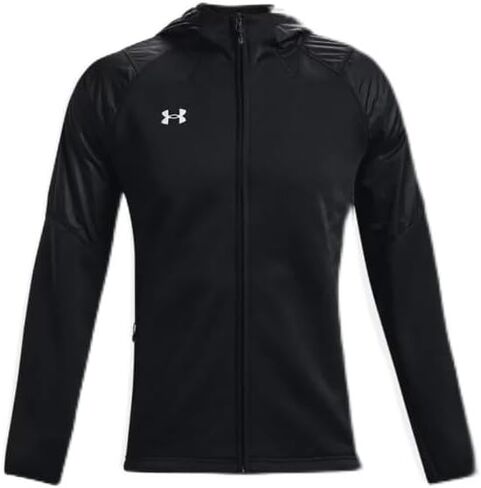 غطاء رأس رجالي بسحاب كامل ومقاوم للماء من Under Armour، مقاس أسود in Kuwait