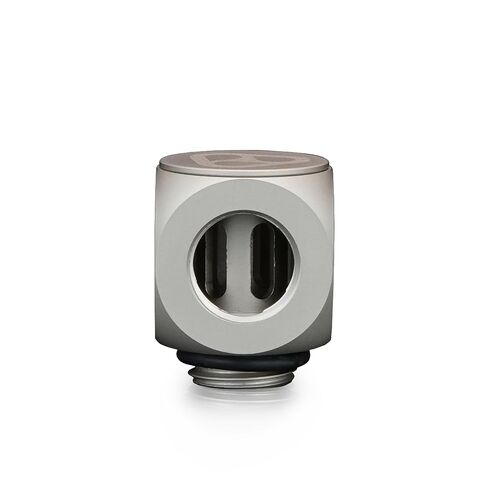 Thermal Grizzly DeltaMate 90 Degree Rotary Fitting, Matt Nickel, 2-Pack in Saudi Arabia