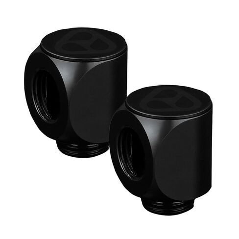 Thermal Grizzly DeltaMate 90 Degree Rotary Fitting, Matt Nickel, 2-Pack in Saudi Arabia