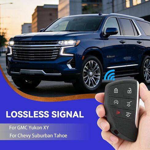 استبدال مفتاح بعيد فوب لشيفي تاهو الضواحي 2021 2022 2023 2024 جي إم سي يوكون XY دخول بدون مفتاح عن بعد YG0G21TB2 6 زر in Kuwait