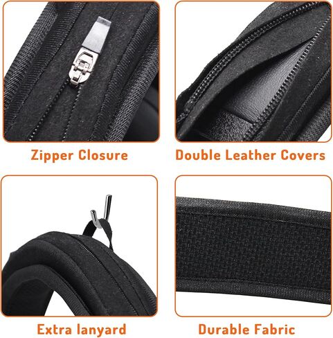 غطاء عصابة رأس عالمي من Adhiper لـ Jabra Evolve 75/65/30/20/10، Evolve2 85/75/65/55/50/30، Evolve3 85/75، غطاء رأس سميك أكثر نعومة لتخفيف الضغط ومضاد للتقشير، مع حلقة تعليق in Kuwait