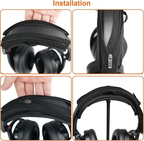غطاء عصابة رأس عالمي من Adhiper لـ Jabra Evolve 75/65/30/20/10، Evolve2 85/75/65/55/50/30، Evolve3 85/75، غطاء رأس سميك أكثر نعومة لتخفيف الضغط ومضاد للتقشير، مع حلقة تعليق in Kuwait