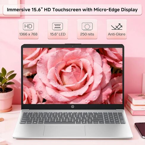 كمبيوتر محمول HP يعمل باللمس، معالج Intel i3-1315U (يصل إلى 4.5 جيجا هرتز)، ذاكرة الوصول العشوائي 8 جيجا بايت، 512 جيجا بايت SSD، شاشة 15.6 بوصة 250 شمعة مضادة للتوهج، رسومات Intel UHD، عمر بطارية طويل، Windows 11 Pro، Copilot-AI Chat in Kuwait