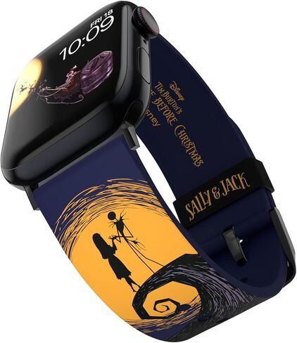 مجموعة Nightmare Before Christmas Smartwatch Band - مرخصة رسميًا، متوافقة مع كل حجم وسلسلة من ساعات Apple Watch (غير متضمنة) in Kuwait