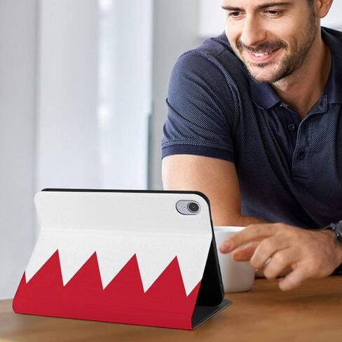 Bahrain Flag Slim Fit Tablet Case Protective Stand Cover Shell Compatible with ipad Mini6 (8.3in) in Kuwait