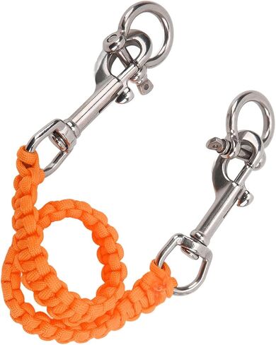 Underwater Diving Camera Lanyard Strap Resistance for Easy Underwater Rope with Stainless Steel Hook for Divers and Photographers (Orange) in Kuwait