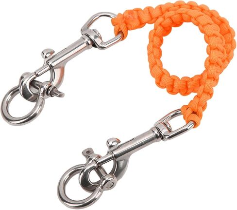 Underwater Diving Camera Lanyard Strap Resistance for Easy Underwater Rope with Stainless Steel Hook for Divers and Photographers (Orange) in Kuwait