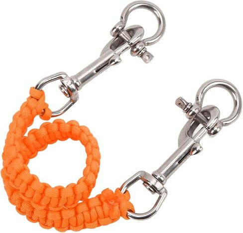 Underwater Diving Camera Lanyard Strap Resistance for Easy Underwater Rope with Stainless Steel Hook for Divers and Photographers (Orange) in Kuwait