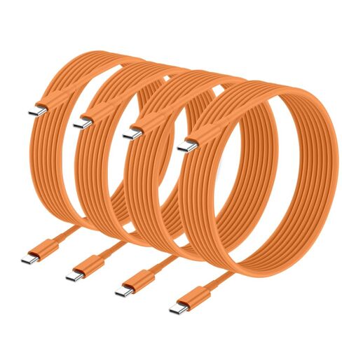 Apple USB C to USB C Charging Cable 4 Pack 10ft,60W [Apple MFi Certified] Compatible for iPhone 15/15 Pro/15 Plus/15 Pro Max New ipad Pro 12.9/11, Air 4/5, Mini 6, MacBook Air, (White) in Kuwait